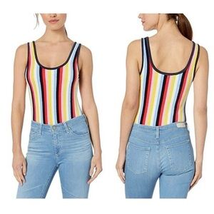 Juicy Couture Black Label Stripe Microterry Bodysuit